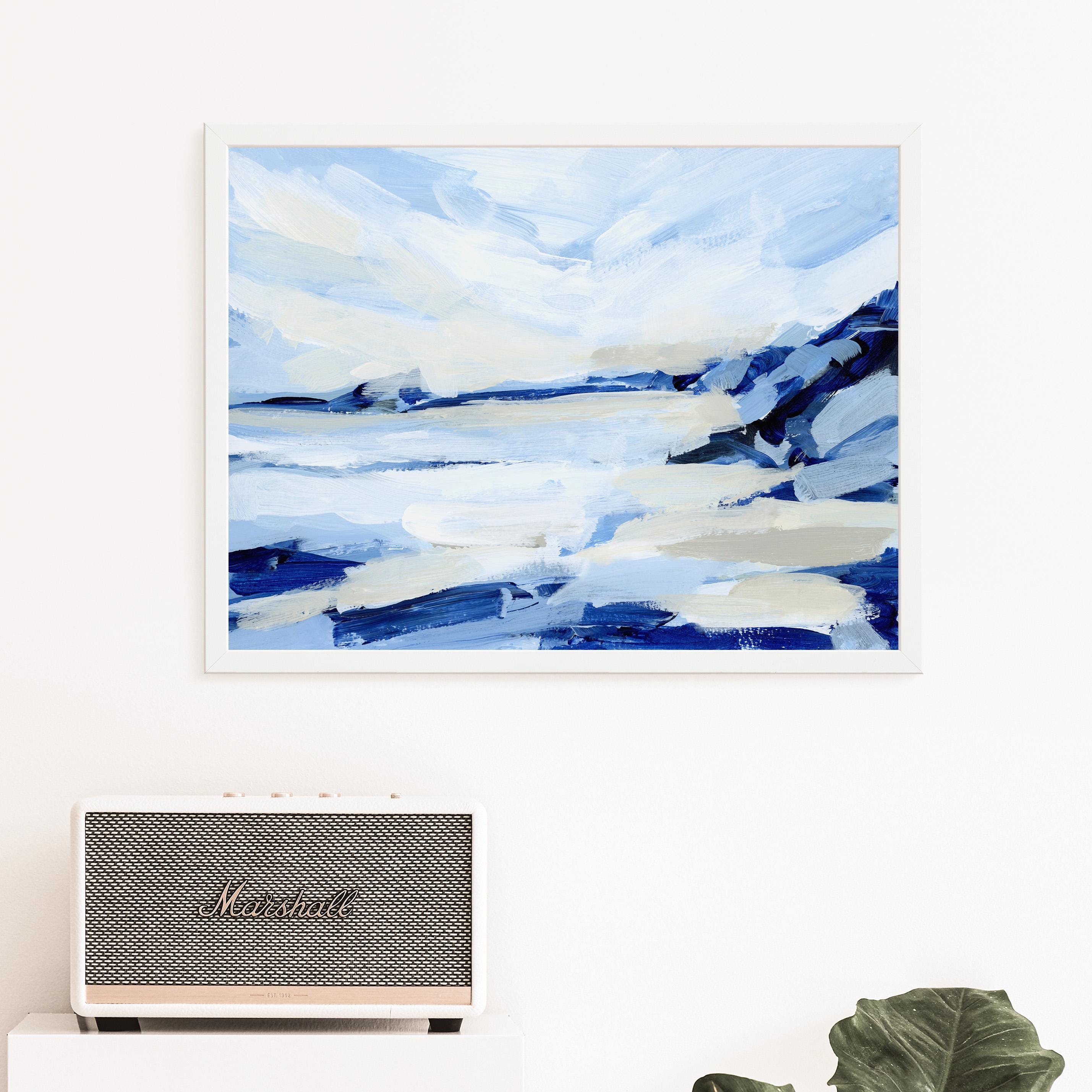 September Beachscape Blue Abstract Beachscape |