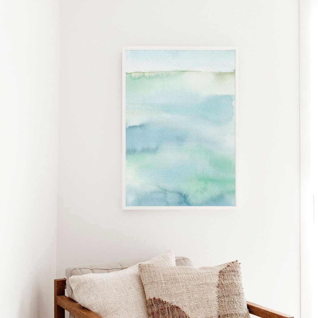 Beach Painting Art Seascape Ocean Wall Artwork Original Modern Etsy