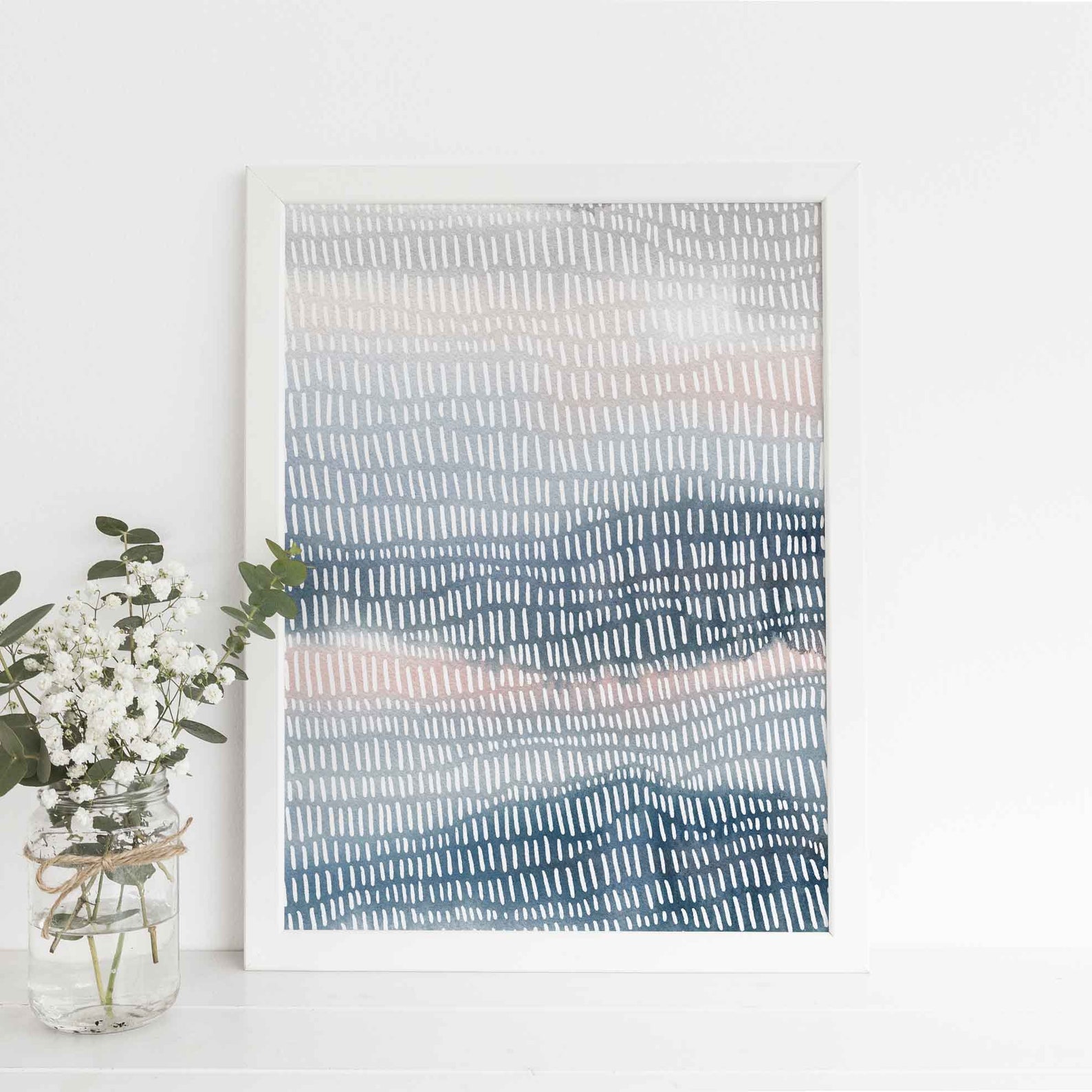 Modern Beach Print Coastal Artwork Nursery Decor Girls Room Etsy