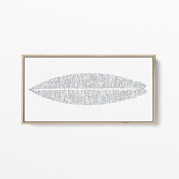 Surf Print Surfboard Wall Artwork Modern Minimalist Coastal Home Decor Beach Print | "Modern Surfboard Panoramic" - Art Print or Canvas