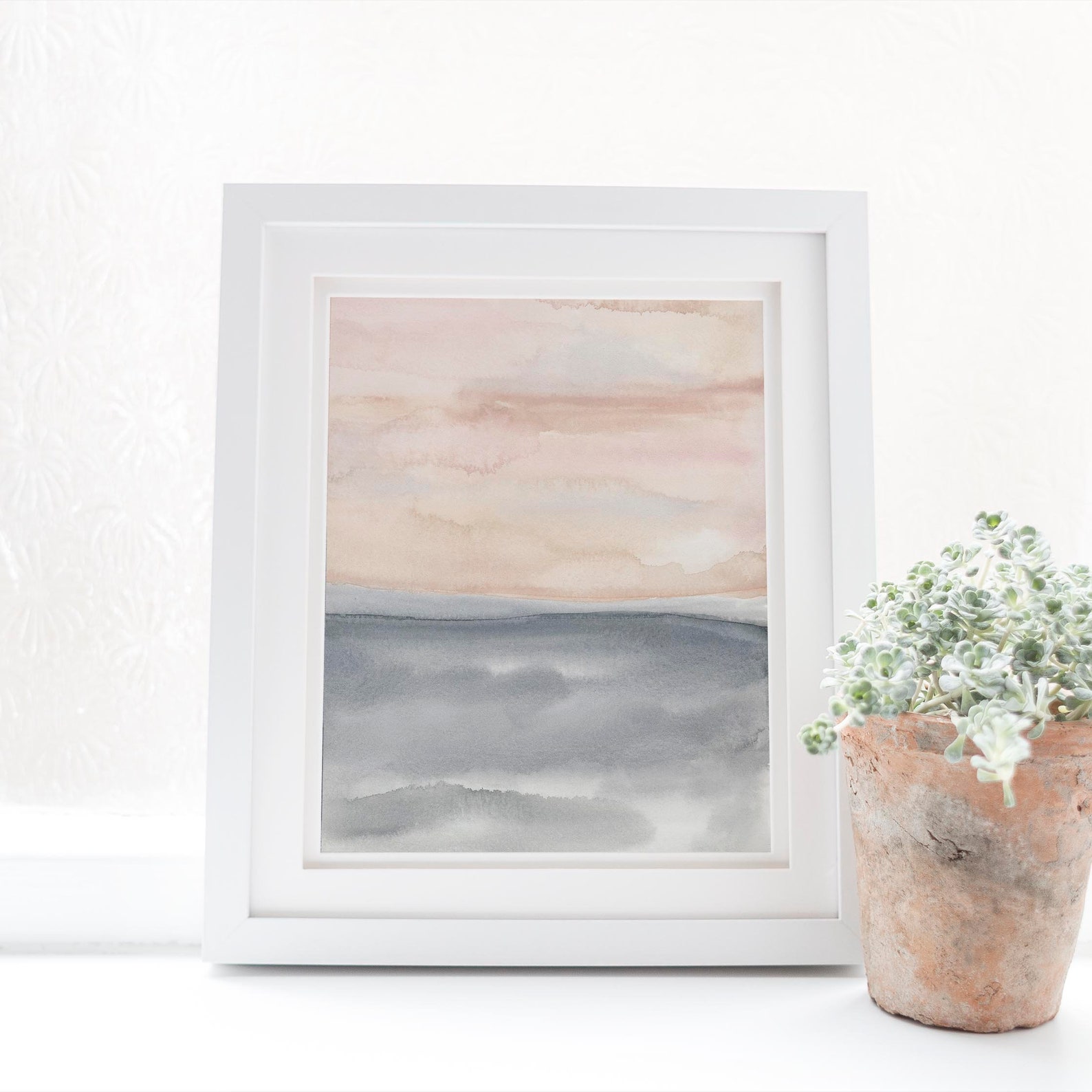Blush Abstract Art Painting Contemporary Neutral Original Etsy