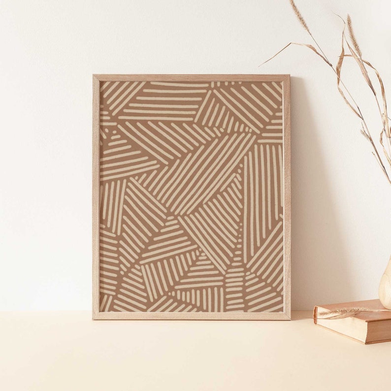 Rust Print Burnt Orange Wall Art Modern Minimalist Decor Etsy