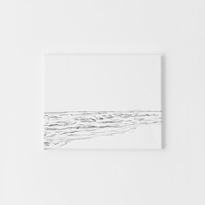 Coastal Wall Art | Seascape Art Ocean Print for Modern Minimalist Beach ...