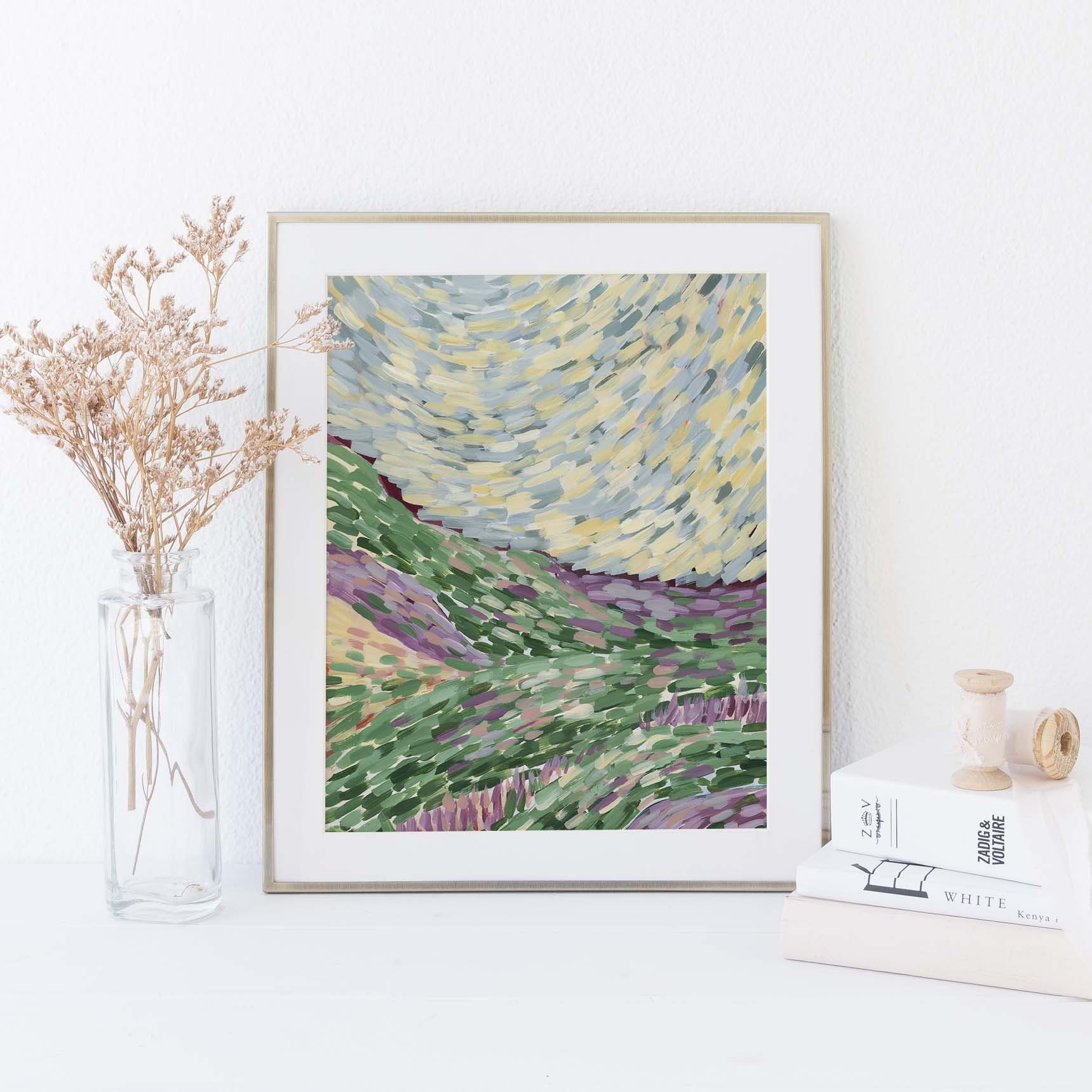 Peintre Impressionnistes Et Page De Garde Et Cahier Peinture de paysage impressionniste Hillside Scene Country - Etsy Canada