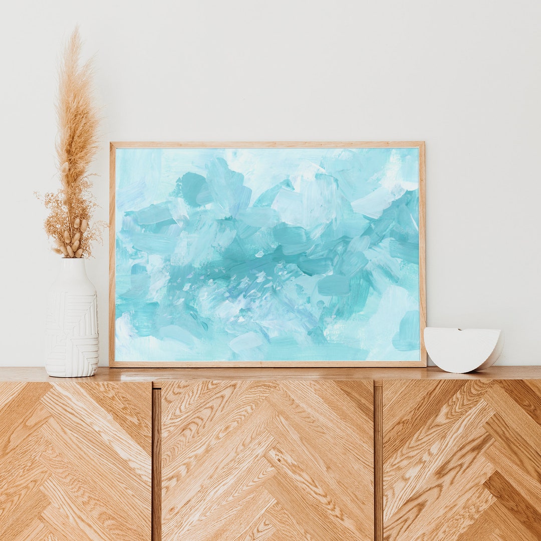 Turquoise Abstract Painting | 
