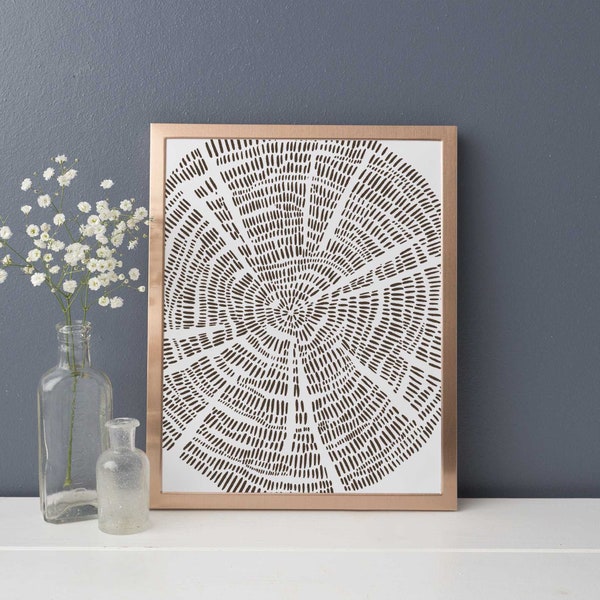 Tree Ring Art Etsy