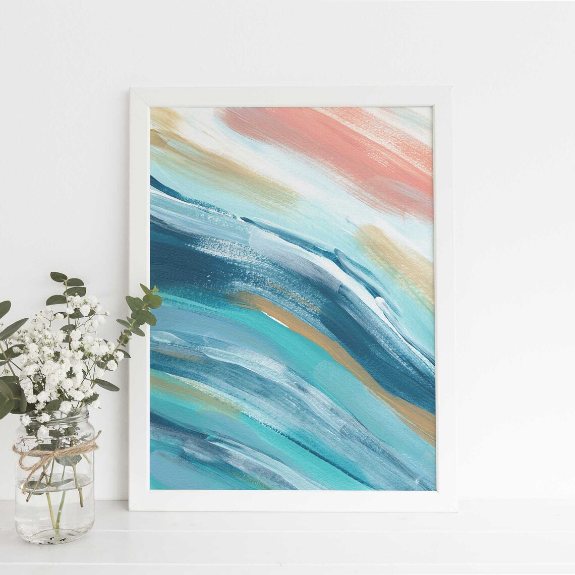 Modern Beach Art Statement Piece Large Print Original Abstract Etsy