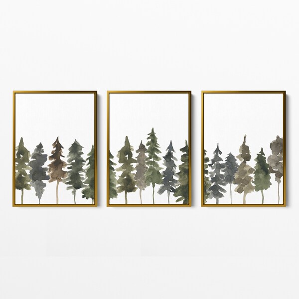 Pine Tree Art Etsy