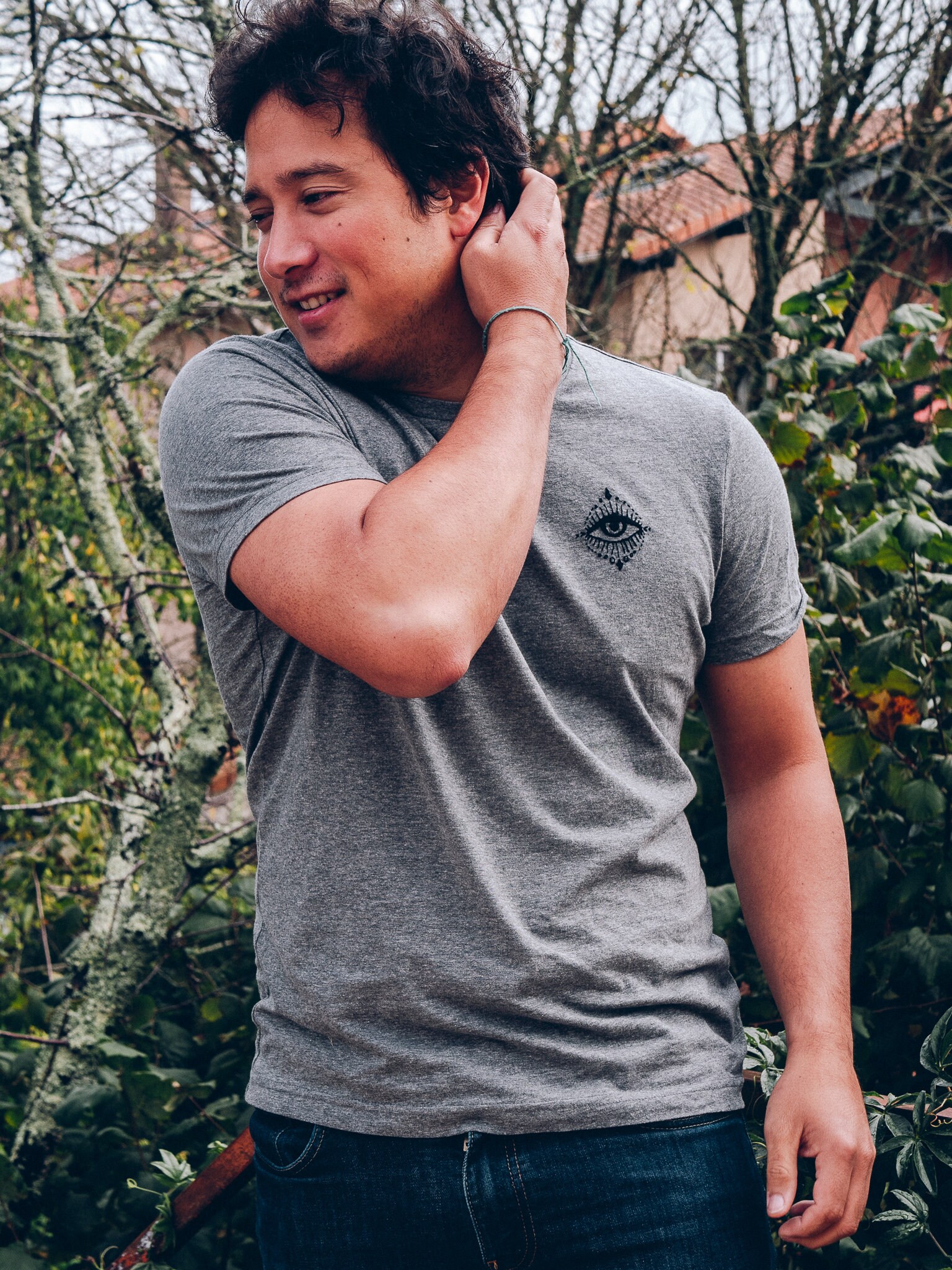Embroidered Organic Cotton T-shirt 