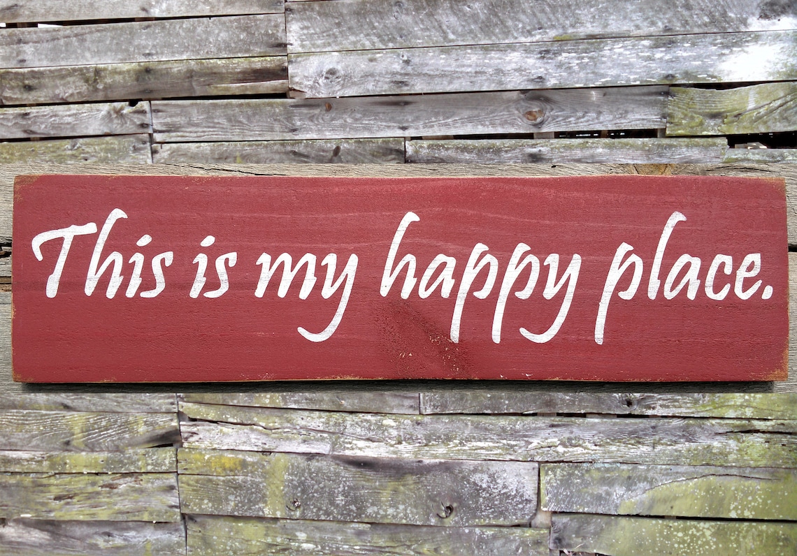 This is My Happy Place Wooden Sign Etsy
