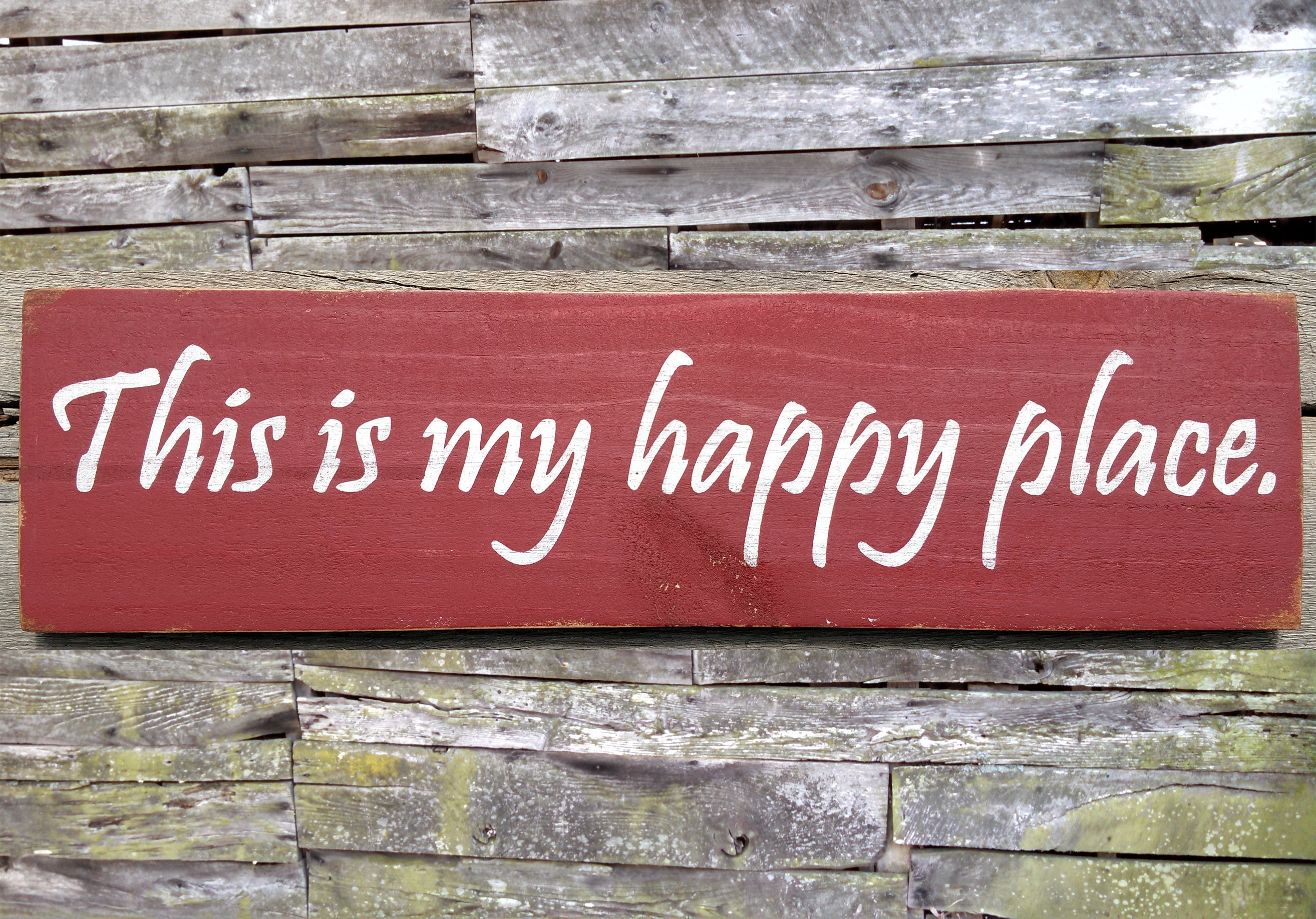 This is My Happy Place Wooden Sign - Etsy