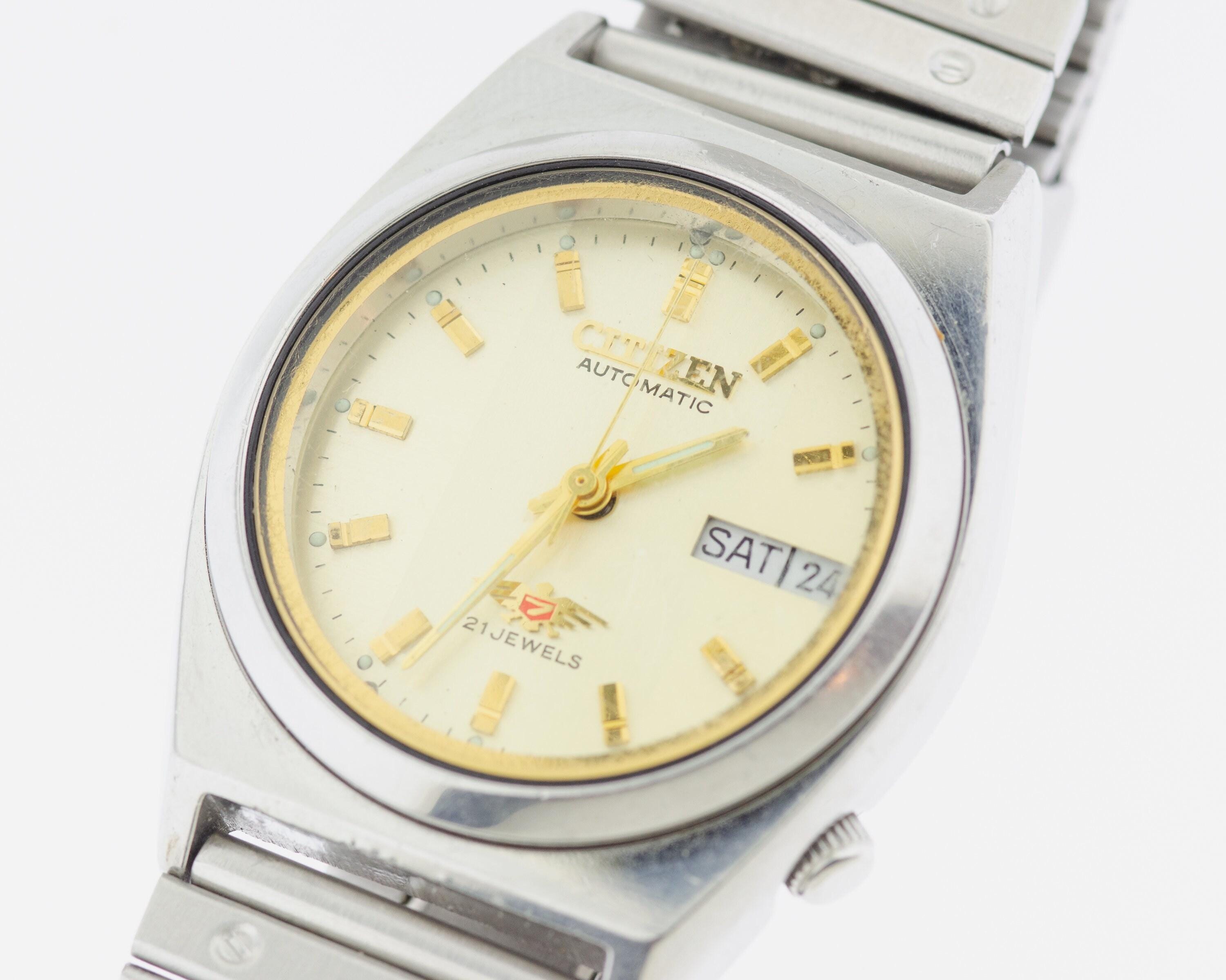 Vintage Citizen 4-S81560 Stainless Steel Automatic Wrist Watch - Etsy