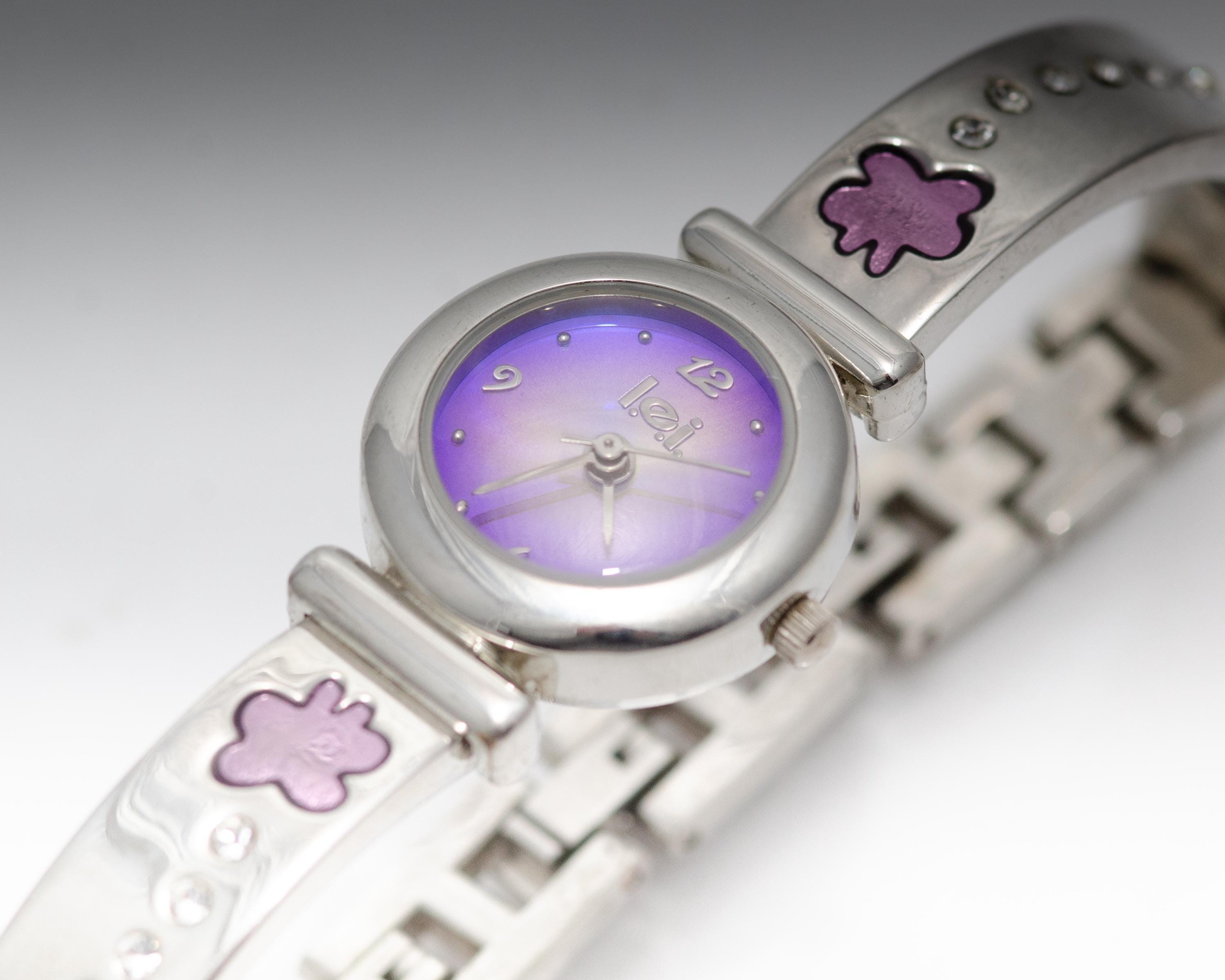 LEI Purple Dial Quartz Watch - Etsy display picture 3