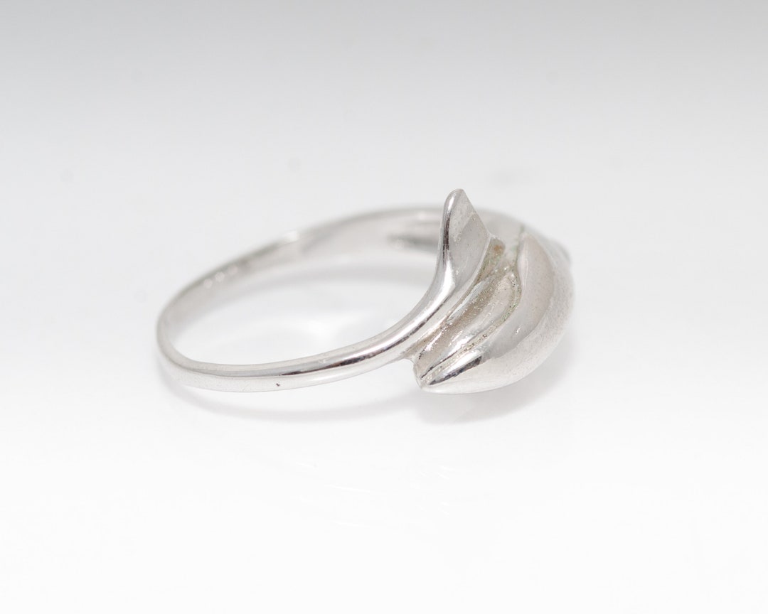 Vintage EDCO Sterling Silver Dolphin Ring - Size 8.25 - Etsy