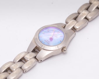 Womens Gloria Vanderbilt Iridescent Dial Quartz Watch
