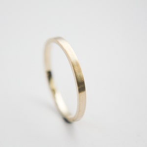 Stackable brushed Ring in 10k Yellow Gold / Gold Ring / Wedding Ring / Brushed Ring / stackable ring  / Yellow Gold band / Gold band / Gold