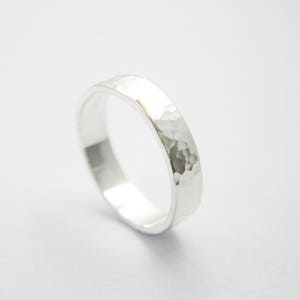 Bague martelé de 5 mm (''0 13/64'') / jonc / anneau de mariage / mariage / bague / argent / argent sterling