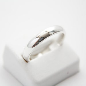 Eenvoudige Continuum zilveren armband / sterling zilver / armband / bruiloft armband / eenvoudige armband / bruiloft / verloving / zilveren armband / zilveren ring afbeelding 1