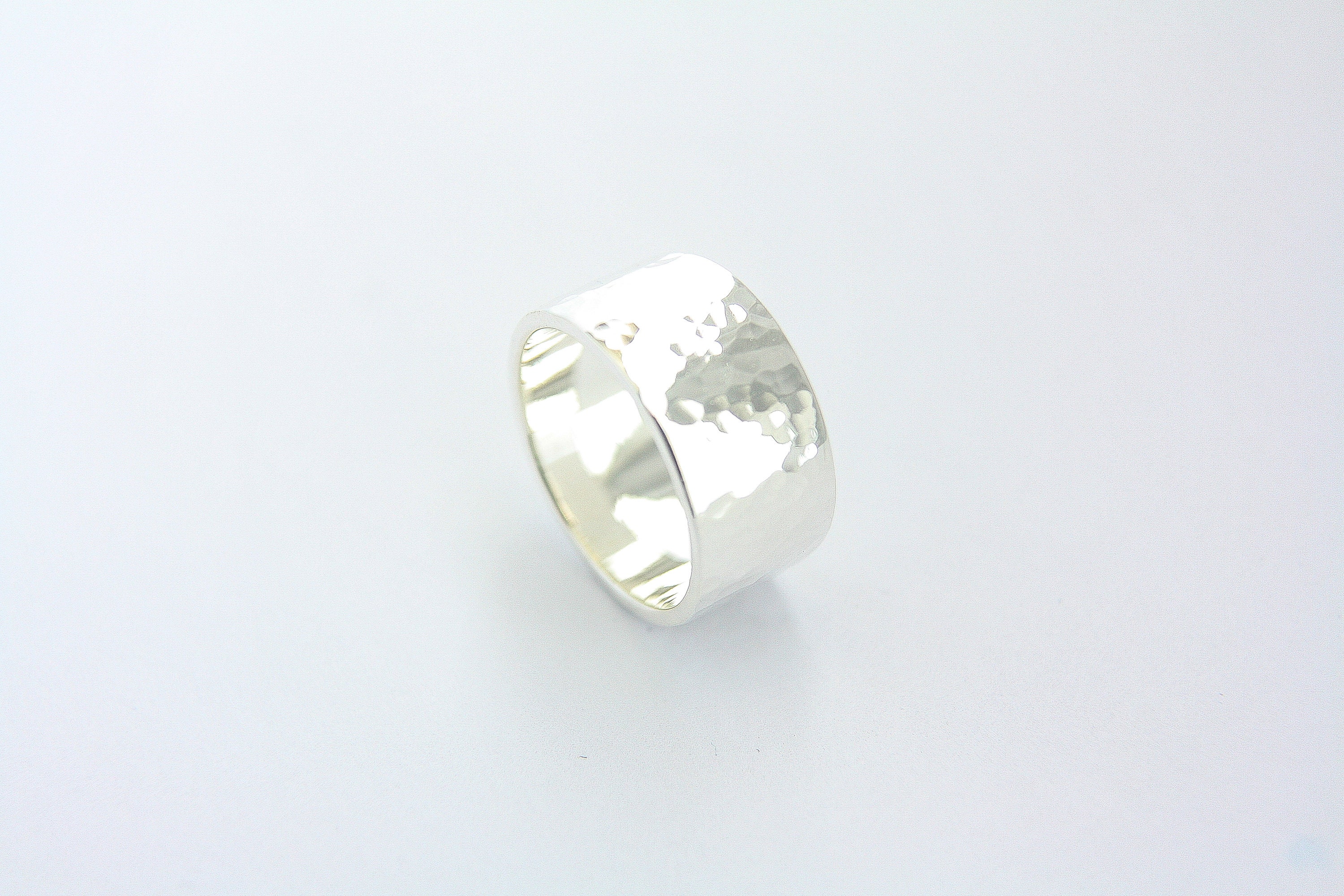 Hammered  ring 10 mm / hammered / handmade ring / hammer ring / hammered band / sterling silver ring / silver ring / wedding / wedding band