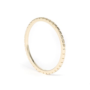 Grooved Gold Ring in 10k / 14k / 18k / Gold Ring / Wedding Ring / Ring / Stackable Ring  / Yellow Gold band / Gold band / Rose White Gold