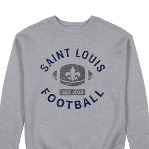 St. Louis football sweatshirt | st. louis football   crewneck sweatshirt | est. 2020 battlehawk football mslf-001-sweatshirt
