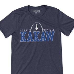 St. Louis football shirt | kakaw st. louis football DARK unisex tshirt | st. louis kakaw pennant football tee
