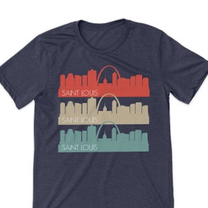saint louis shirt st louis arch saint louis skyline saint louis tourist shirt souvenir shirt repeated saint louis fan tee shirt dtf-stl-002