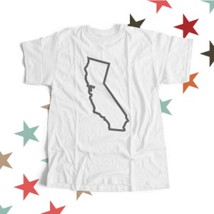 California shirt - state of california t-shirt - choose any state shirt - unisex t-shirt states  MSTATE-CA