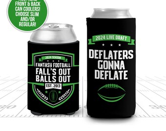 fantasy football team coolies football can coolies football beverage insulators fantasy football league personalized coolie MCC-040