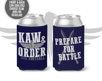 Saint Louis can coolies | stl football   beverage insulators | funny kaw & order 12oz slim or regular can size coolies MCC-209