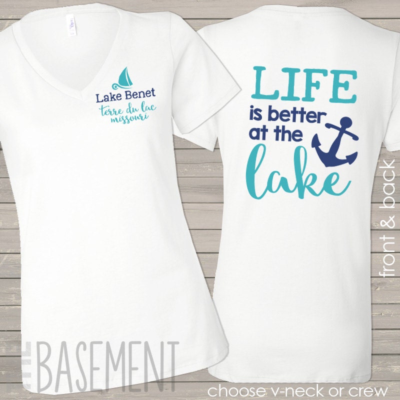 Personalized Lake T-shirts Life is Better at the Lake Family | Etsy