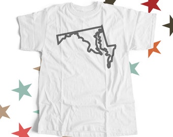 maryland shirt - state of maryland t-shirt - choose any state shirt - unisex t-shirt states MSTATE-MD