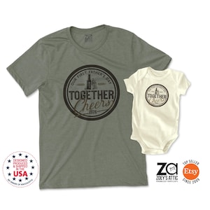 First Father's Day Matching Shirt & Baby Bodysuit Set – Cheers