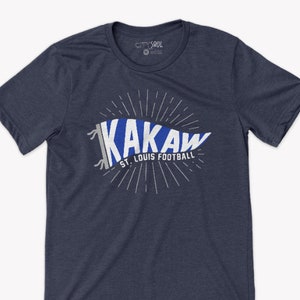 St. Louis football shirt | kakaw st. louis football DARK unisex tshirt | st. louis kakaw pennant football tee 22city-015d
