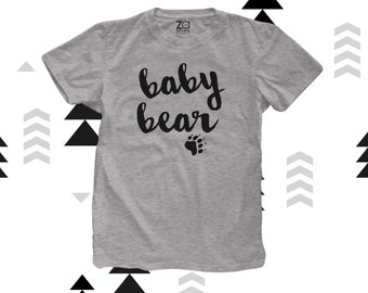 baby bear t-shirt father's day shirt new dad  / new mom gift shirt matching shirts for baby 22MD-059-Baby