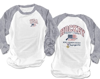 Camiseta de hockey, sudadera patriótica de hockey, sudadera deportiva roja, blanca y azul, sudadera deportiva unisex inspirada en EE. UU.