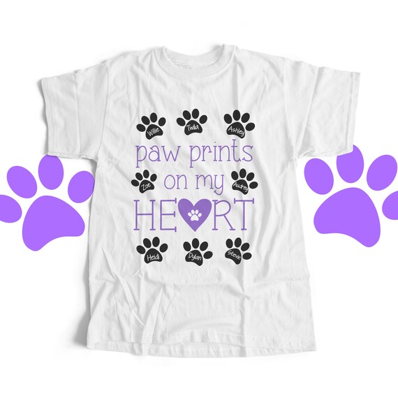 Westie Dog Leave Paw Prints On Heart Christmas Gift T-Shirt Westie Dog Leave Paw Prints On Heart Christmas Gift T-Shirt