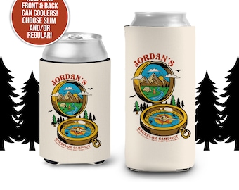 Aislantes para bebidas personalizados para despedidas de soltero/fin de semana de acampada/regalos de fiesta de latas delgadas o regulares MCC-253