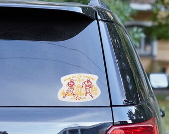 Super Bowl LVIII Kansas City champions vinyl sticker decal back 2 back super bowl 57 super bowl 58 champs kelce mahomes sticker vinyl decal