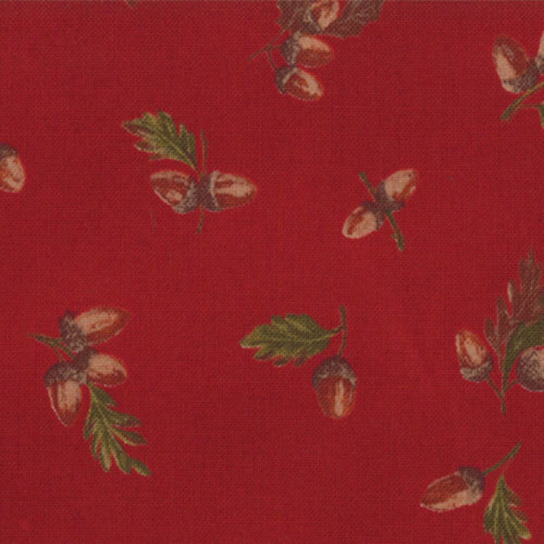 Autumn Breeze Fabric Bundle with Bella Moda Solid #9900-39 Parchment and Moda Bella M # 9880-55 Coffee 12 Yard Cuts Each of 4 Fabrics