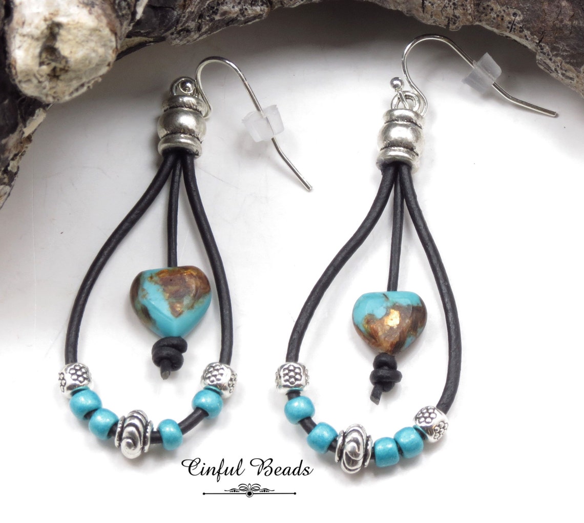 Heart For Turquoise Earrings main image 1