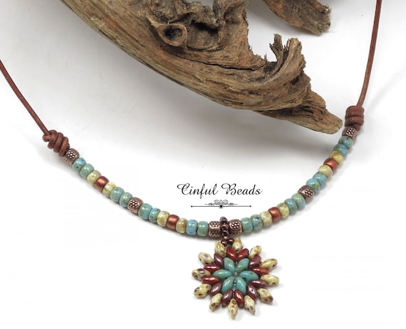 Etsy 2024 leather necklace