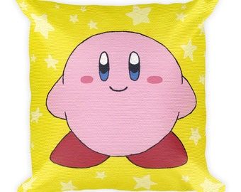 Ready For Adventure | Kirby Nintendo Square Pillow