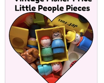 Vintage Fisher Price Little People Play Pieces Animals Furniture #4