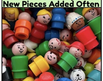 90's Vintage Fisher Price 1994 Musical Wind-up Clock Red Blue Toy