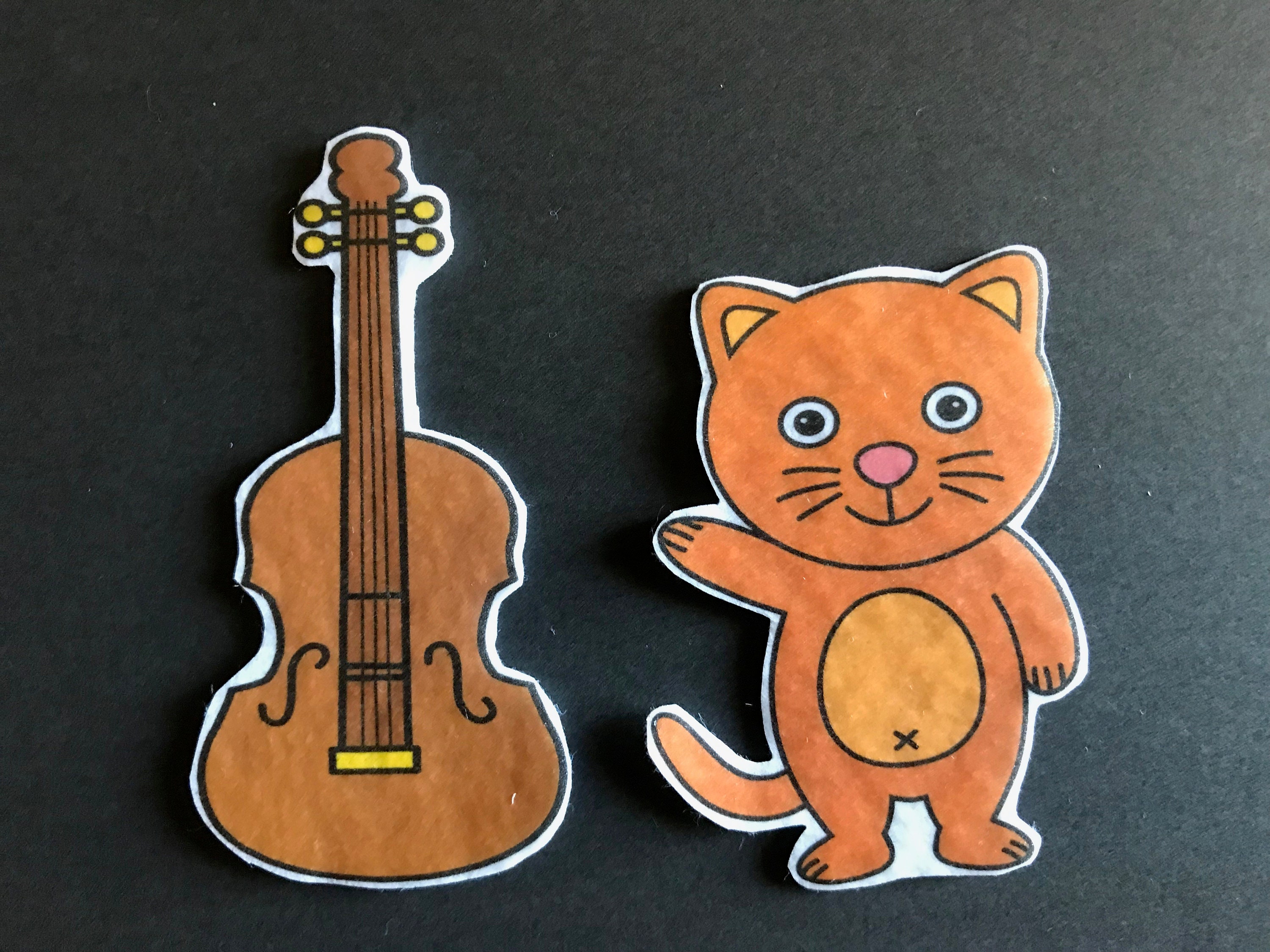 Hey Diddle Diddle Felt 2 // Flannel Board Pieces // Nostalgic Etsy