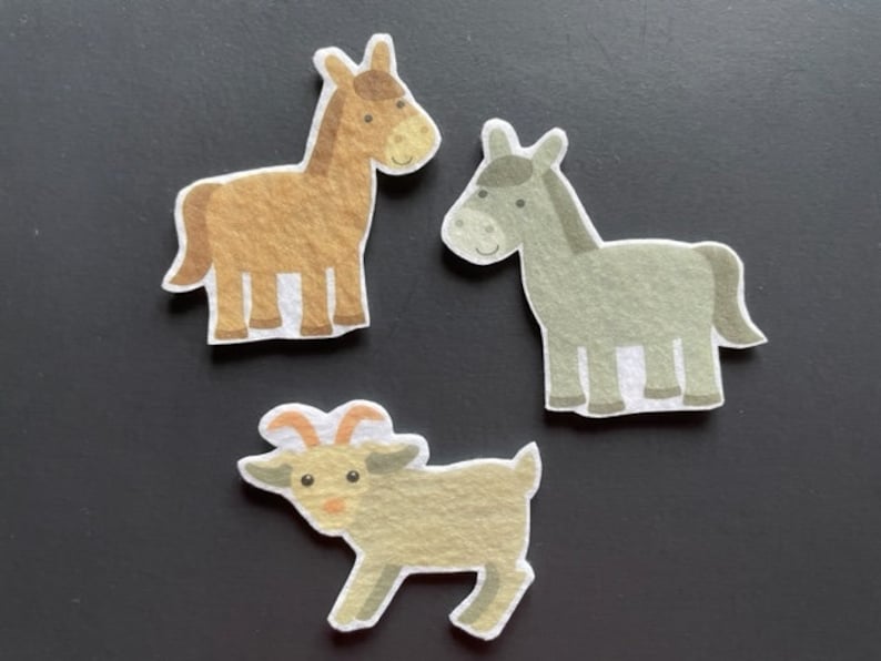 Nativity Felt Board Pieces // Advent Felt Manger // Felt Board Story // Bible Story // Felt Board Stories // Advent Calendar image 7