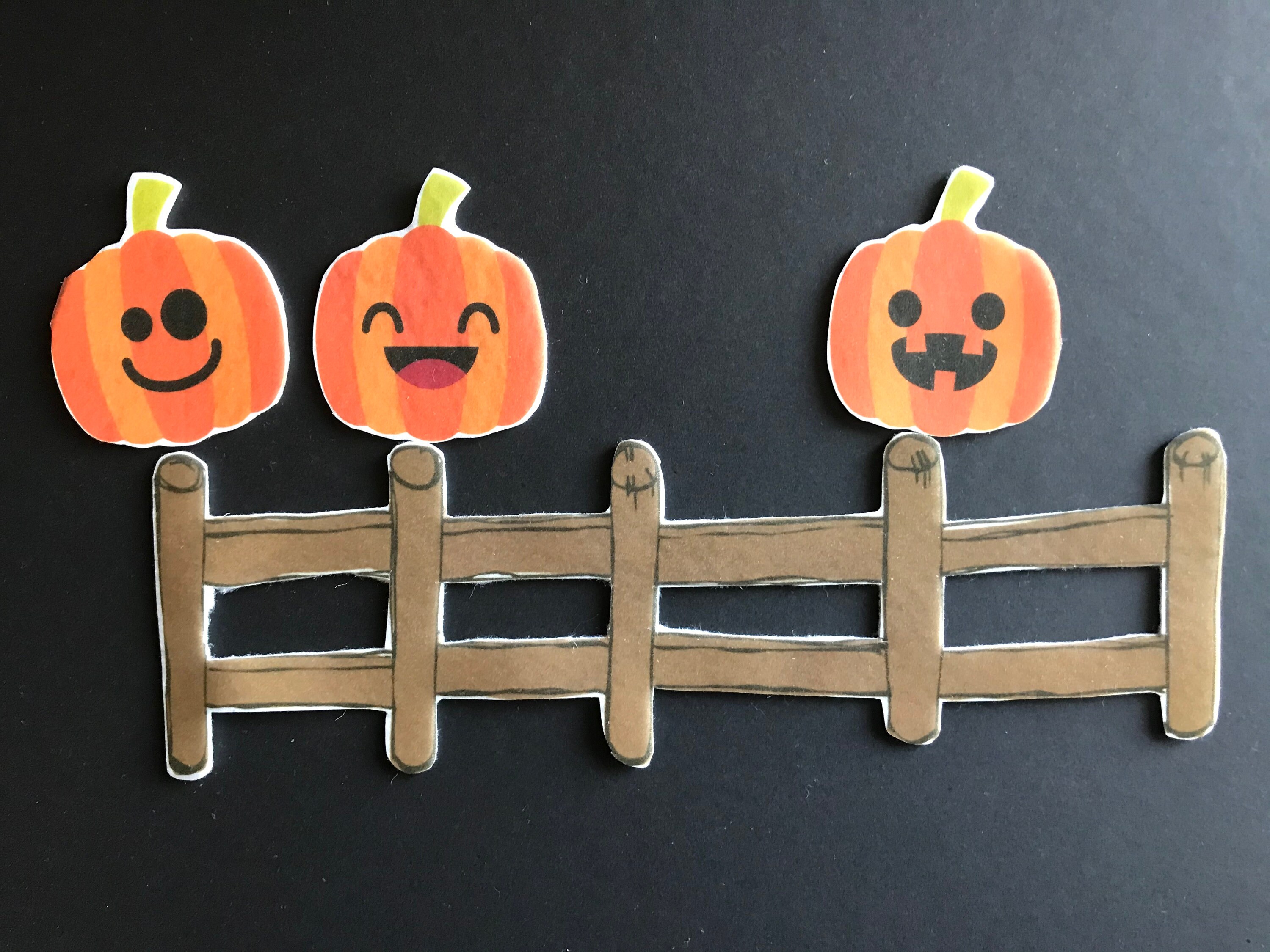 5 Little Pumpkins Felt Board Story // Flannel Board Pieces // Pretend ...
