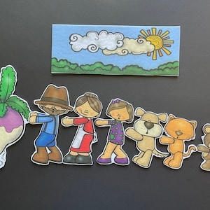 The Enormous Turnip Felt  // Flannel Board Pieces // Russian Folk Tale // Children // Preschool // Kindergarten