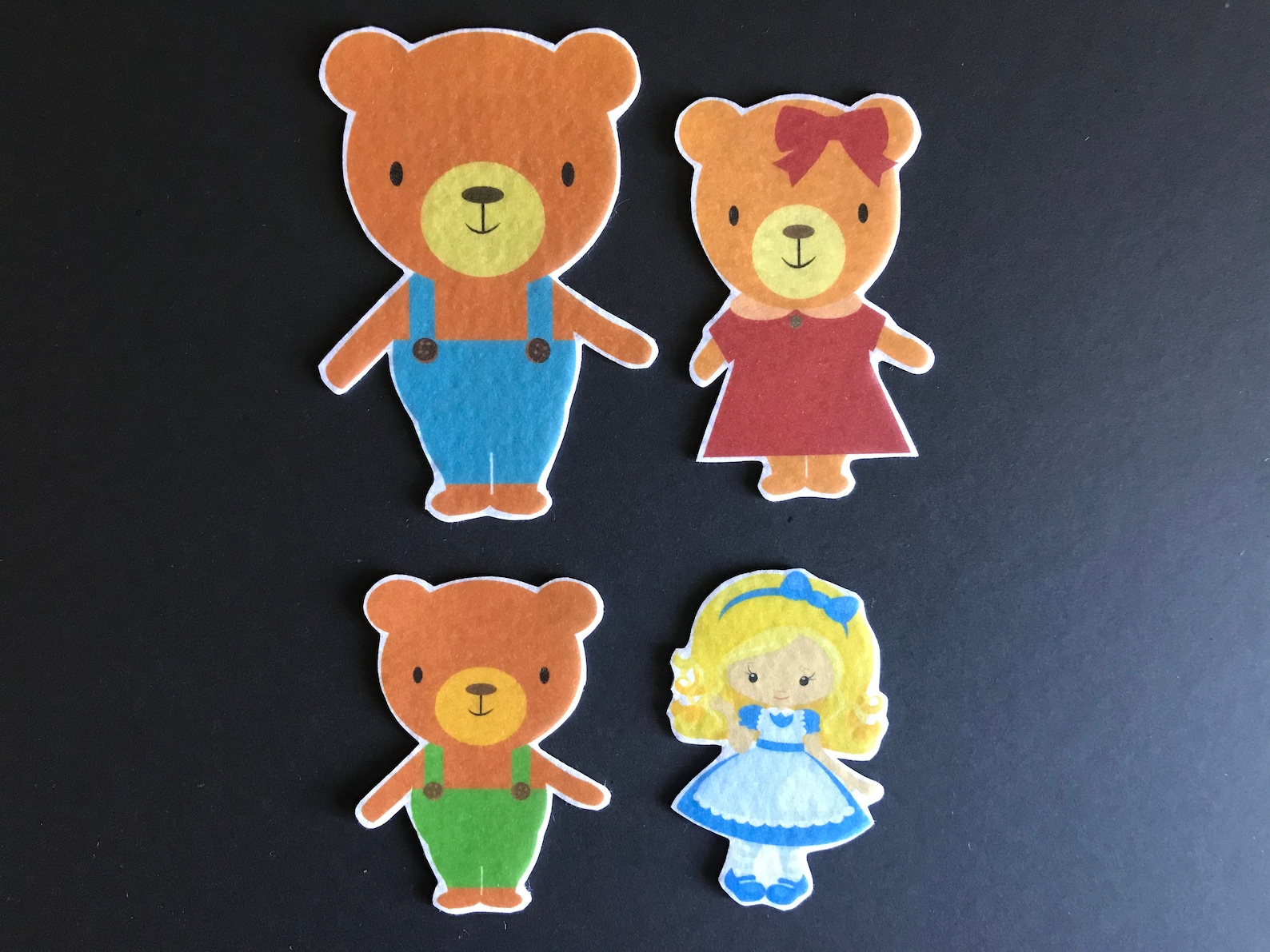 Goldilocks and the Three Bears Felt Board Story 2 // Flannel Etsy UK